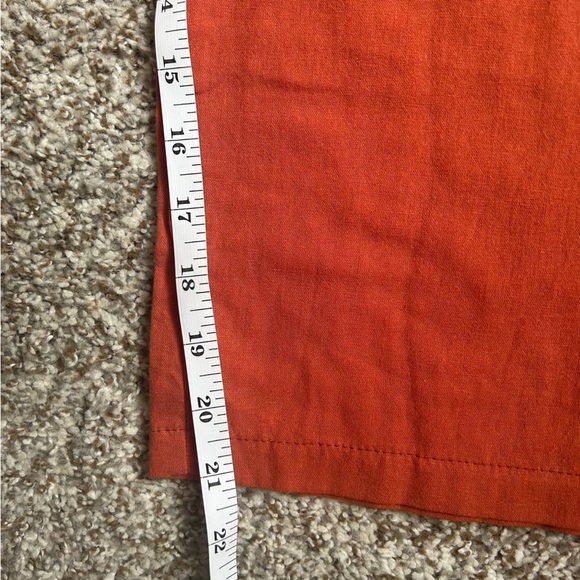 Casual Orange Cropped Pants Elastic Drawstring Waist XXL - Picture 5 of 7